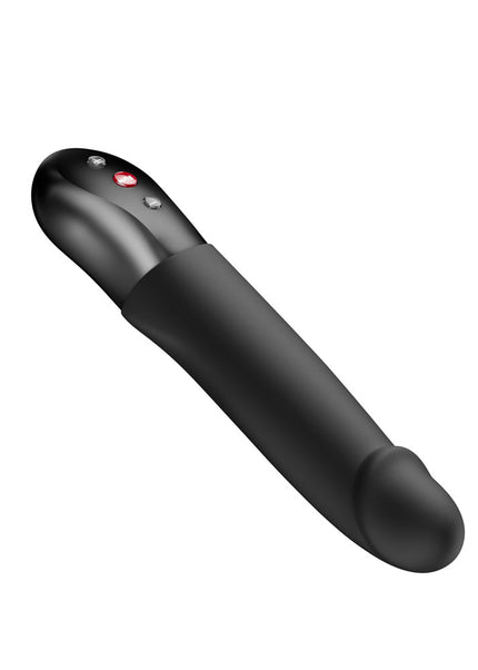 Fun Factory STRONIC REAL Black - Black USB Rechargeable Thrusting Vibrator