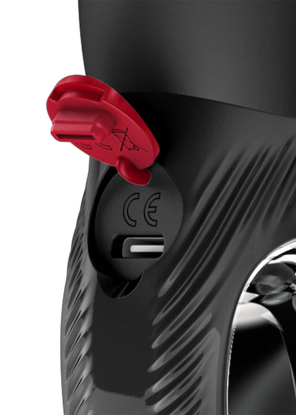 Fun Factory BI STRONIC ARC Black - Black 21.6 cm USB-C Rechargeable Thrusting Vibrator