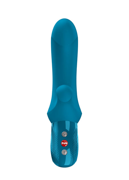 Fun Factory BI STRONIC CURVE Aquamarine - Aquamarine USB-C Rechargeable Thrusting Vibrator