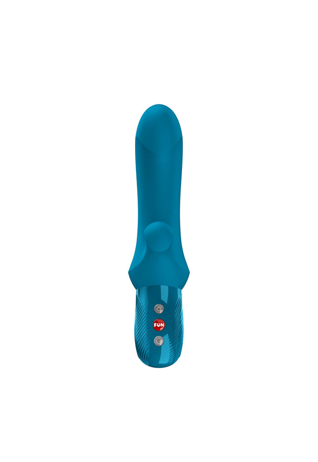 Fun Factory BI STRONIC CURVE Aquamarine - Aquamarine USB-C Rechargeable Thrusting Vibrator