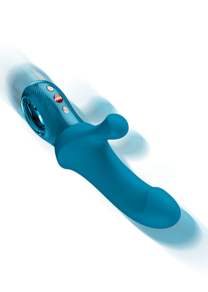 Fun Factory BI STRONIC CURVE Aquamarine - Aquamarine USB-C Rechargeable Thrusting Vibrator