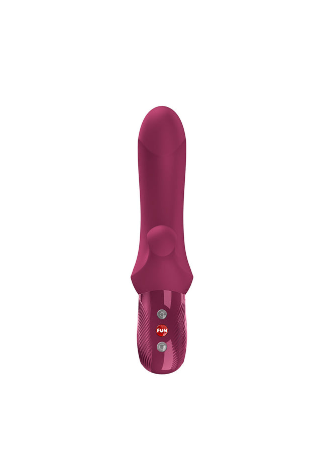 Fun Factory BI STRONIC CURVE Wine Red - Wine Red USB-C Rechargeable Thrusting Vibrator