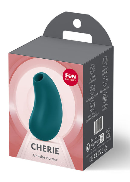 Fun Factory CHERIE Bottle Green - Bottle Green USB Rechargeable Air Pulse Stimulator