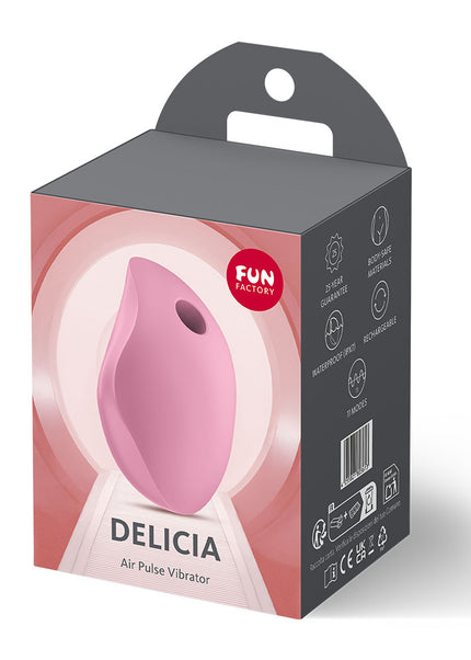 Fun Factory DELICIA Rose - Rose Pink USB Rechargeable Air Pulse Stimulator