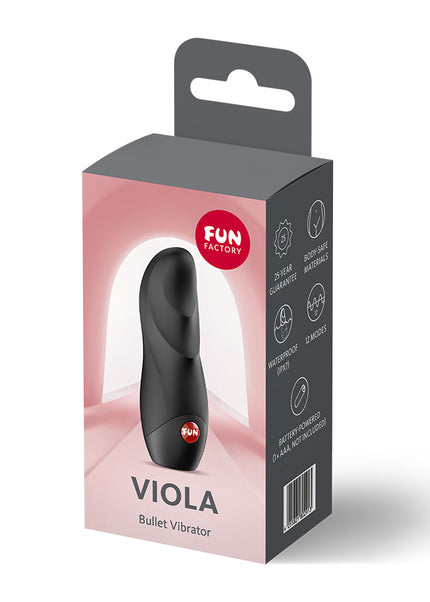 Fun Factory VIOLA Black - Black Vibrating Bullet
