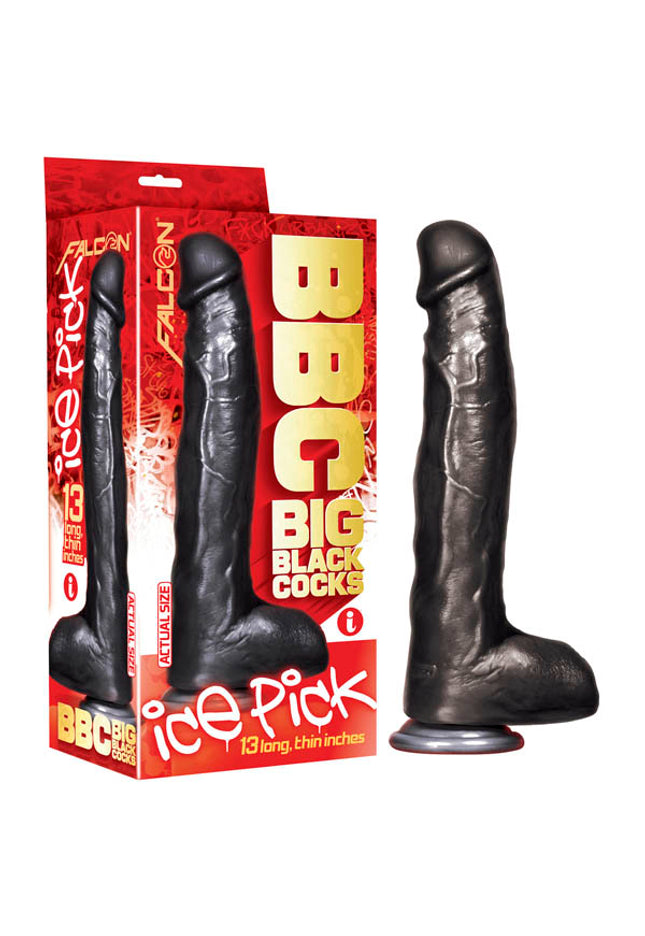 BBC (Big Black Cocks) - Ice Pick - Black 33 cm (13'') Dong