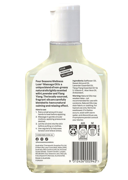 Four Seasons Massage Oil - Ylang & Lavender Massage Oil - 150 ml Bottle