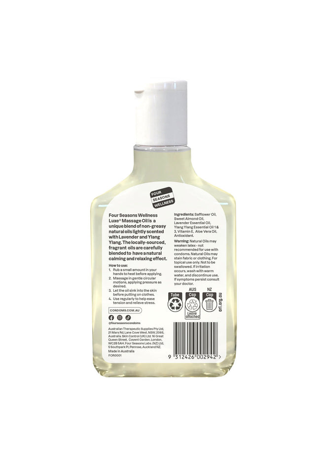 Four Seasons Massage Oil - Ylang & Lavender Massage Oil - 150 ml Bottle