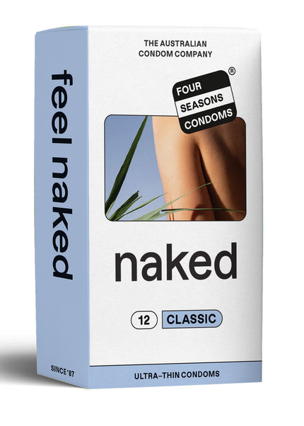 Naked Classic Condoms - Ultra Thin Lubricated Condoms - 12 Pack