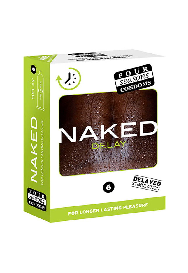 Four Seasons Naked Delay - Ultra Thin Condoms - 6 Pack