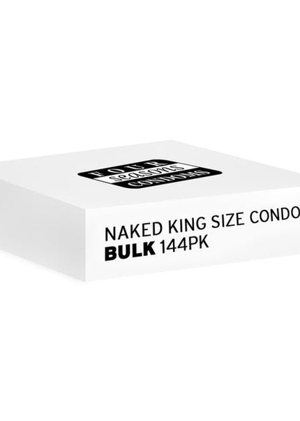 Four Seasons Naked King Size Condoms - Bulk Box of 144