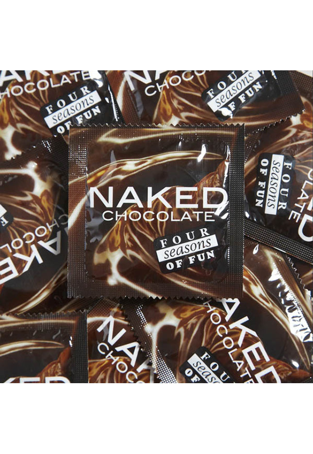 Four Seasons Naked Chocolate Condoms - Bulk Box of 144