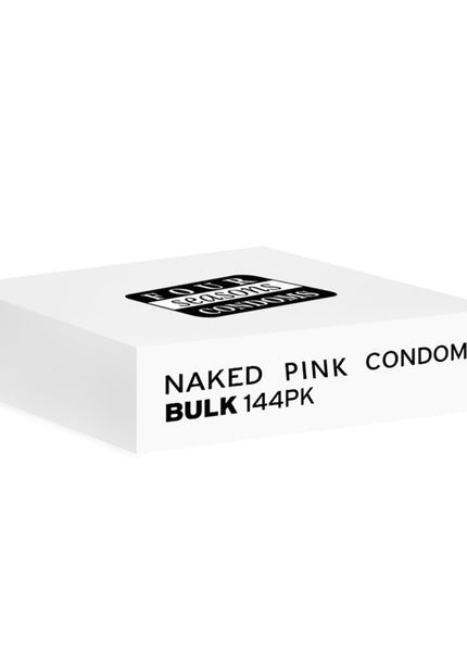Four Seasons Naked Pink Condoms - Bulk Box of 144