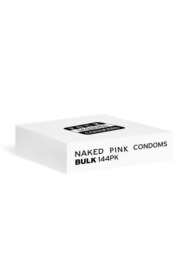 Four Seasons Naked Pink Condoms - Bulk Box of 144