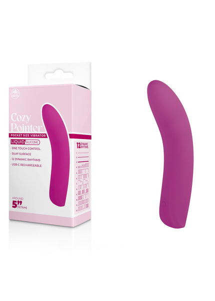 Cozy Pointer - Pink - Pink 12.7 USB Rechargeable Mini Vibrator