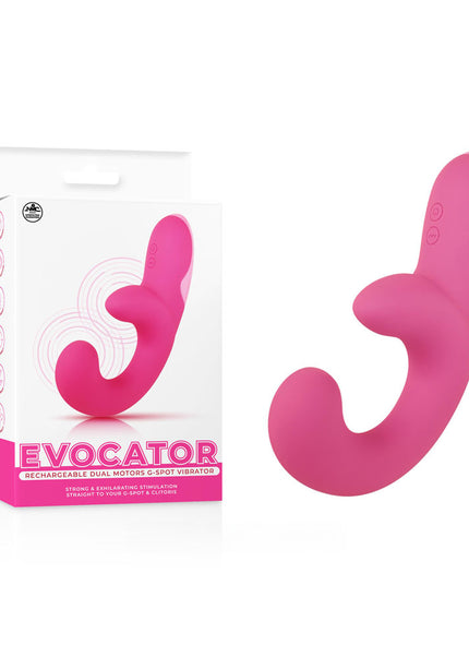 Evocator - Pink USB Rechargeable Dual Motor G-Spot Vibrator