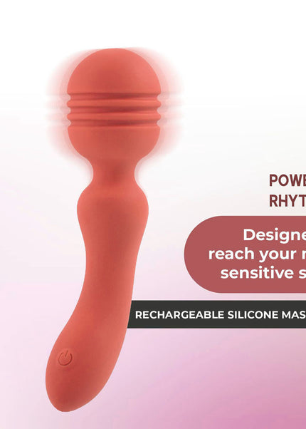 Xciter - Orange - Orange 16.5 cm USB Rechargeable Massage Wand