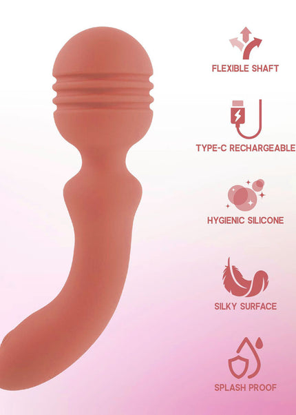 Xciter - Orange - Orange 16.5 cm USB Rechargeable Massage Wand