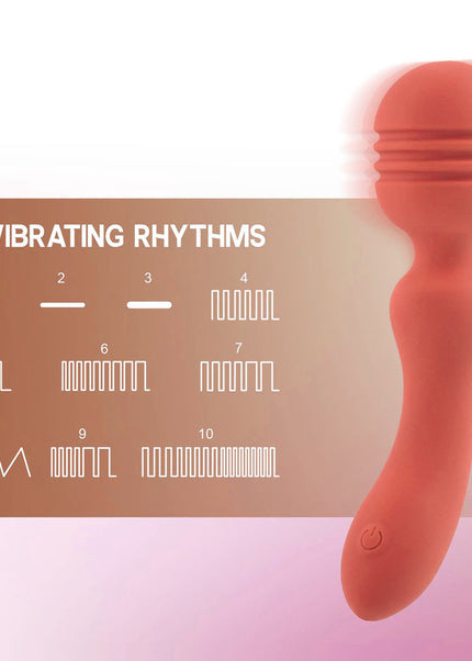 Xciter - Orange - Orange 16.5 cm USB Rechargeable Massage Wand