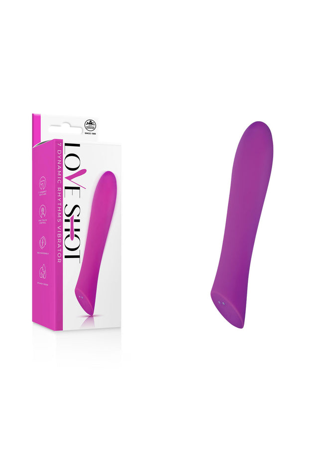 Love Shot - Purple 17.8 cm USB Rechargeable Vibrator