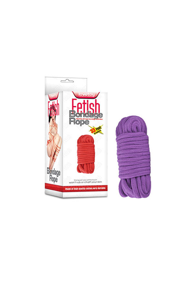 Fetish Bondage Rope - Purple - 10 m Length