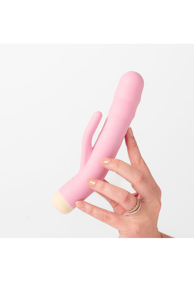 Girls Get Off - DeeDee - Pink 19 cm USB Rechargeable Thrusting Rabbit Vibrator