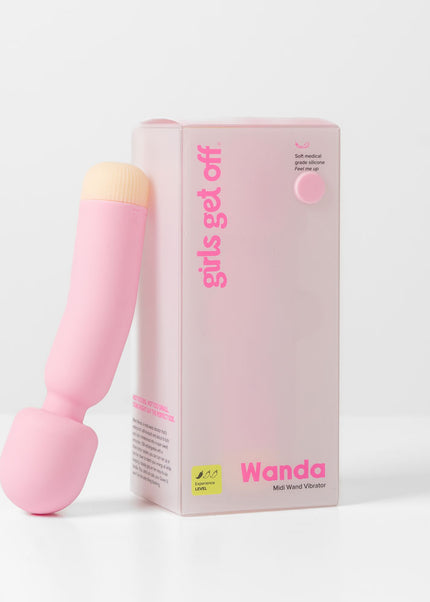 Girls Get Off - Wanda - Pink 16.8 cm USB Rechargeable Massage Wand