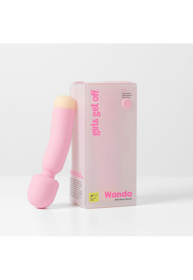 Girls Get Off - Wanda - Pink 16.8 cm USB Rechargeable Massage Wand