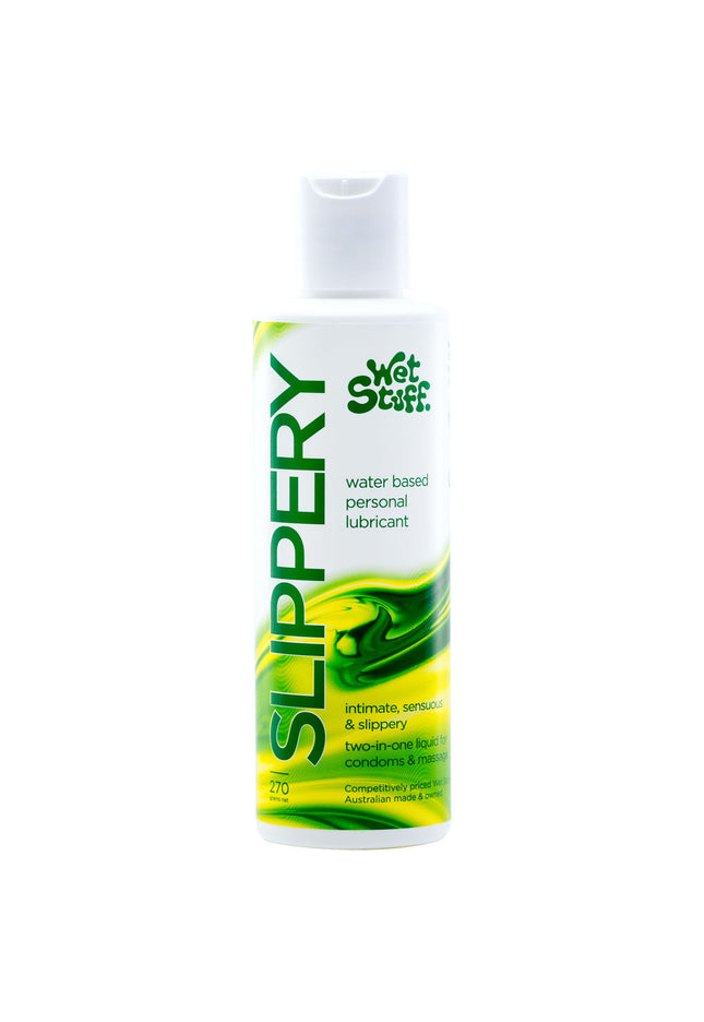 Wet Stuff Slippery 270g Disc - Water Based Lubricant - 270 gram Bottle