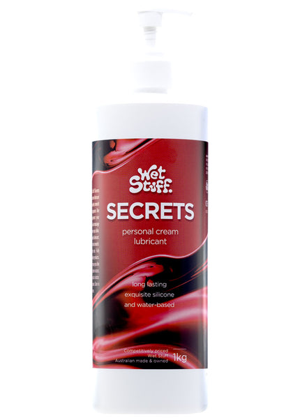 Wet Stuff Secrets - 1kg Bottle - Hybrid Lubricant - 1 kg Pump Bottle
