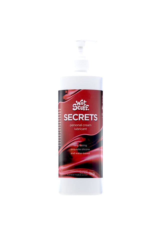 Wet Stuff Secrets - 1kg Bottle - Hybrid Lubricant - 1 kg Pump Bottle