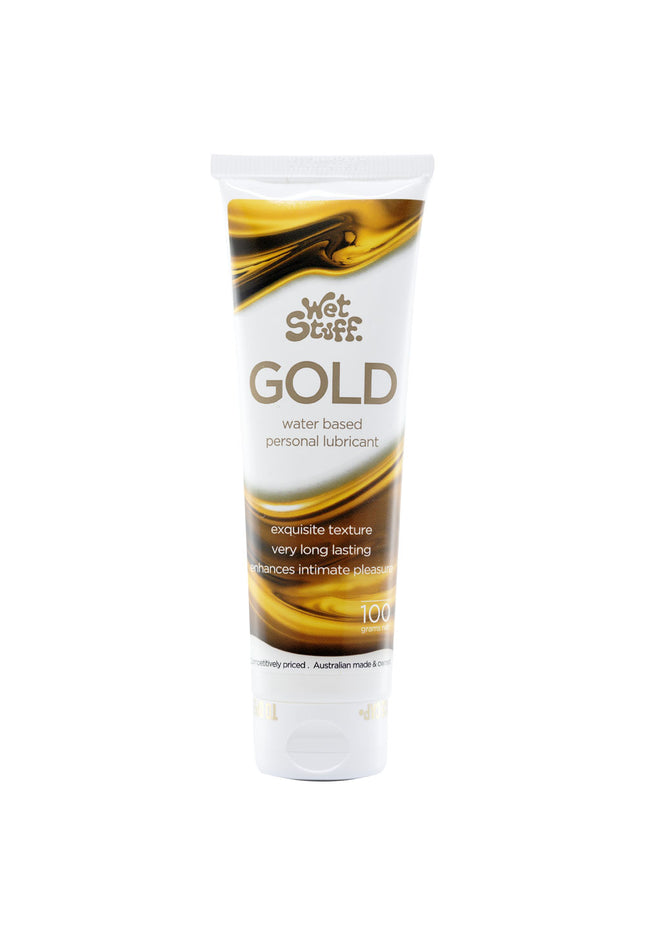 Wet Stuff Gold - 100g Tube - Water Based Lubricant - 100 gram Tube