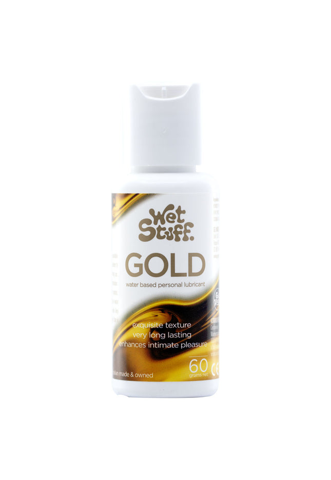 Wet Stuff Gold - 60g Bottle - Water Based Lubricant - 60 gram Bottle