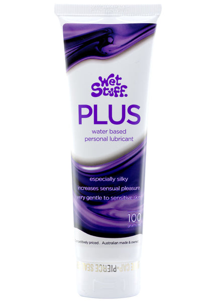 Wet Stuff Plus - 100g Tube - Water Based Lubricant - 100 grams Tube