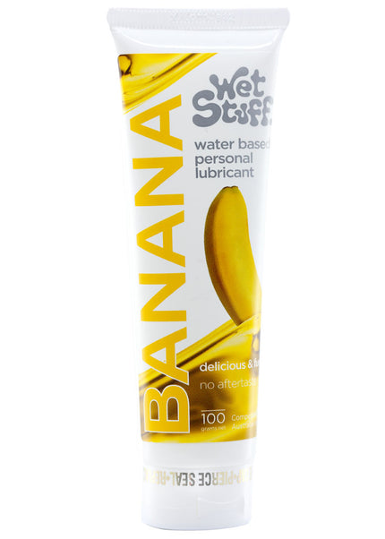 Wet Stuff Banana - 100g Tube - Banana Flavoured Water Based Lubricant - 100 gram Tube