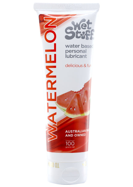 Wet Stuff Watermelon - 100g Tube - Watermelon Flavoured Water Based Lubricant - 100 gram Tube