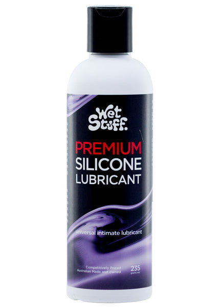 Wet Stuff Premium - 235g Disk Top - Silicone Lubricant - 235 gram Bottle