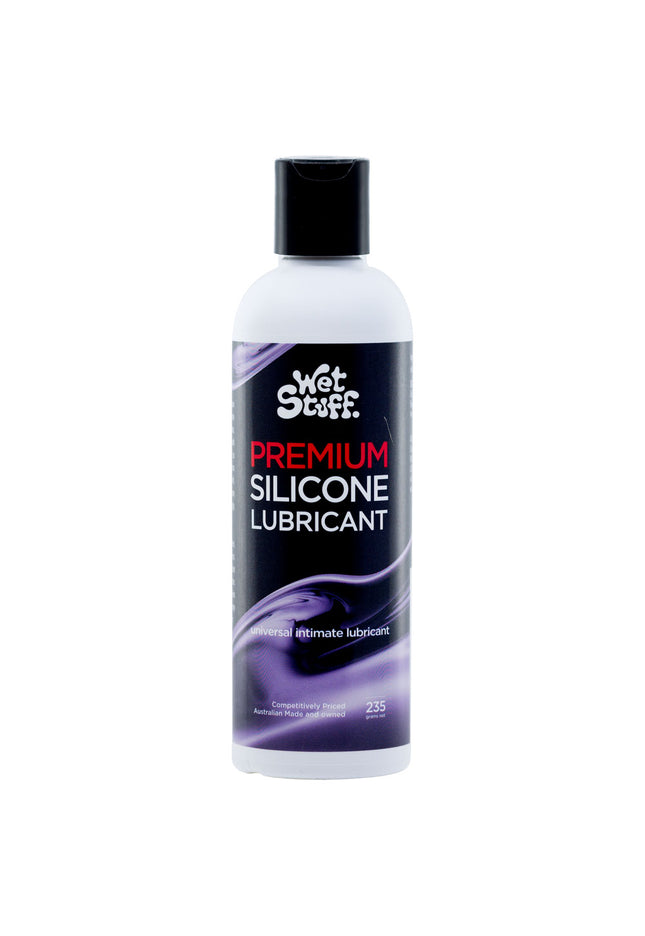 Wet Stuff Premium - 235g Disk Top - Silicone Lubricant - 235 gram Bottle