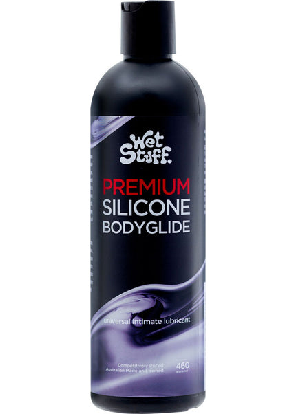 Wet Stuff Premium - 460g Disk Top - Silicone Lubricant - 460 gram Bottle
