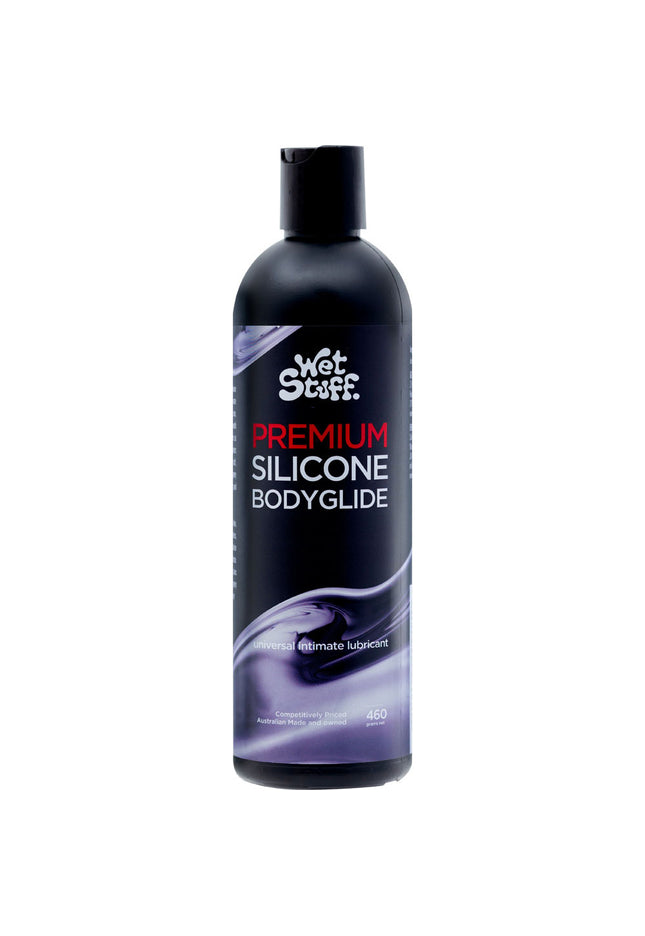 Wet Stuff Premium - 460g Disk Top - Silicone Lubricant - 460 gram Bottle