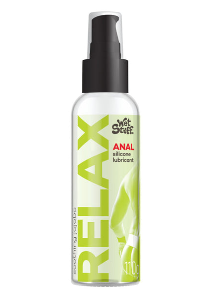Wet Stuff Relax - 110g Pump - Anal Silicone Lubricant - 110 gram Pump Bottle