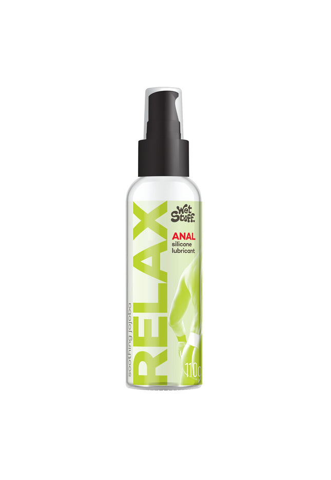 Wet Stuff Relax - 110g Pump - Anal Silicone Lubricant - 110 gram Pump Bottle