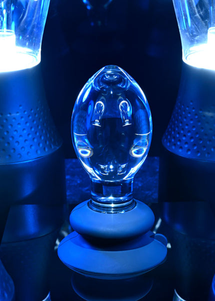 Gender X Crystal Ball - Clear Glass 13.6 cm Butt Plug with Suction Base
