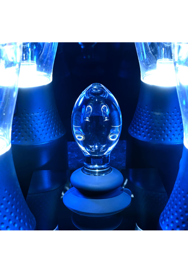 Gender X Crystal Ball - Clear Glass 13.6 cm Butt Plug with Suction Base