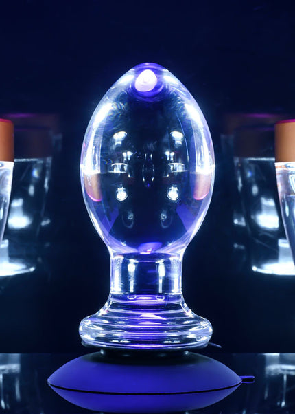 Gender X Crystal Ball - Clear Glass 13.6 cm Butt Plug with Suction Base