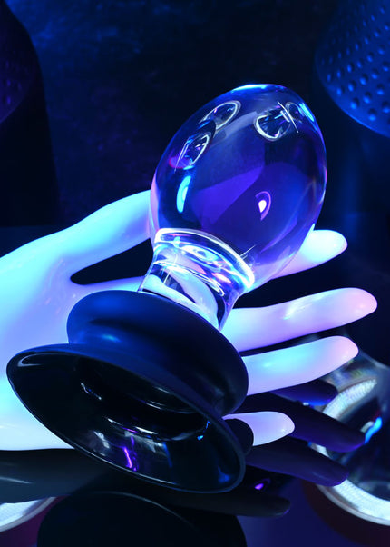 Gender X Crystal Ball - Clear Glass 13.6 cm Butt Plug with Suction Base