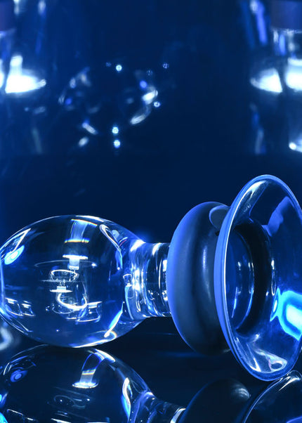 Gender X Crystal Ball - Clear Glass 13.6 cm Butt Plug with Suction Base