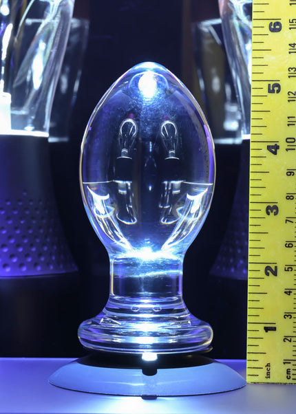 Gender X Crystal Ball - Clear Glass 13.6 cm Butt Plug with Suction Base