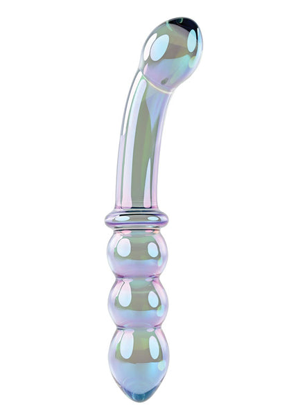Gender X LUSTROUS GALAXY WAND - Blue/Violet Glass 18.5 cm Double Ended Massager