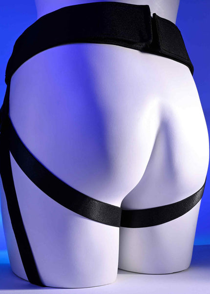 Gender X DOUBLE RIDER - Black Adjustable Strap-On Harness (No Probe Included)